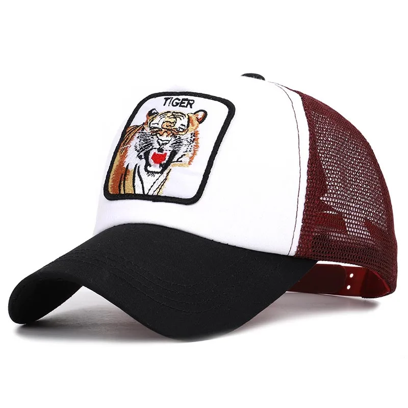 

2019New Unisex Sun HatS Man Cap Baseball Caps Trucker Caps Animals Embroidery Cotton Women Child Snapback Summer Mesh Camouflage