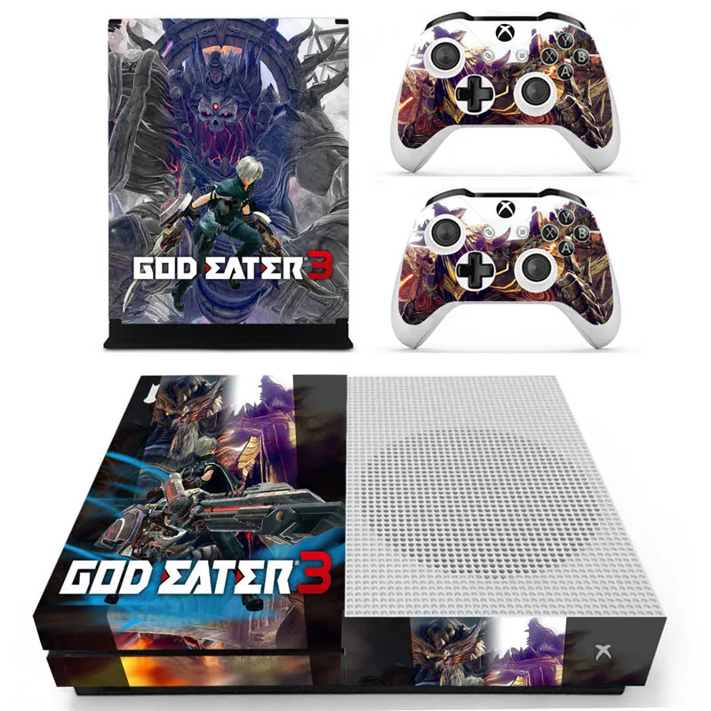 S-1294 God Eater виниловая кожа наклеивающиеся Переводные картинки для детей xbox One S консоль с двумя беспроводными контроллерами кожи - Цвет: S-1294