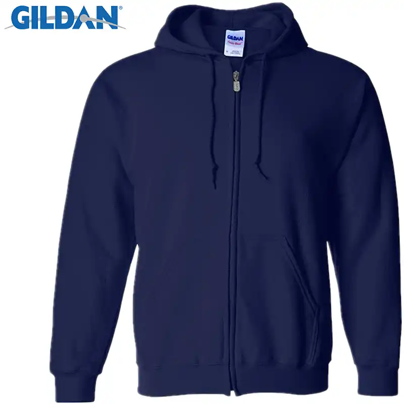 navy blue hoodie with zipper