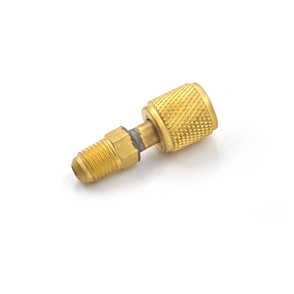 Brass Air Conditioners Adapters R410a Adapter Fitting 1/4" Male to 5/16