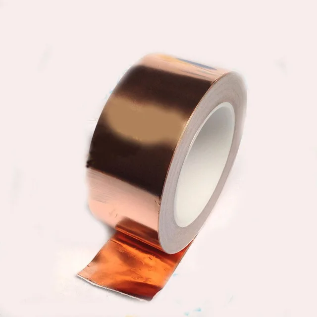 25m Single lead copper foil tape conductive shielding tape paper single