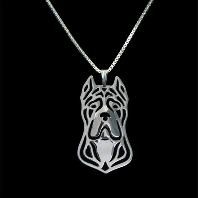 

Cane Corso (cropped ears) Pendant Necklace Dog Jewelry Women Best Friend Choker