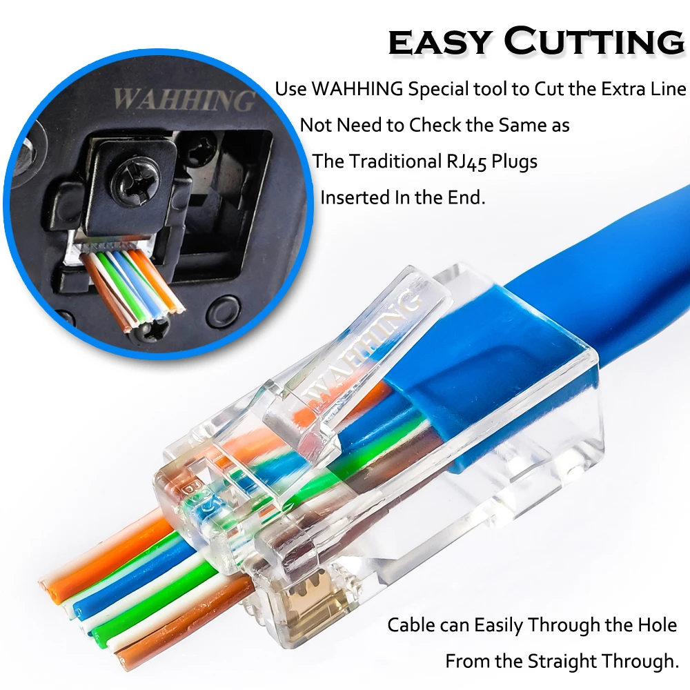 50/100 шт. Rj45 разъем Cat5e Cat6 сетевой неэкранированный 8Pin модульная UTP RJ45 вилки имеют