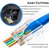 50/100pcs Rj45 Connector Cat5e Cat6 Connector Network Unshielded 8Pin modular utp rj45 plugs have hole HY1525 ► Photo 3/6