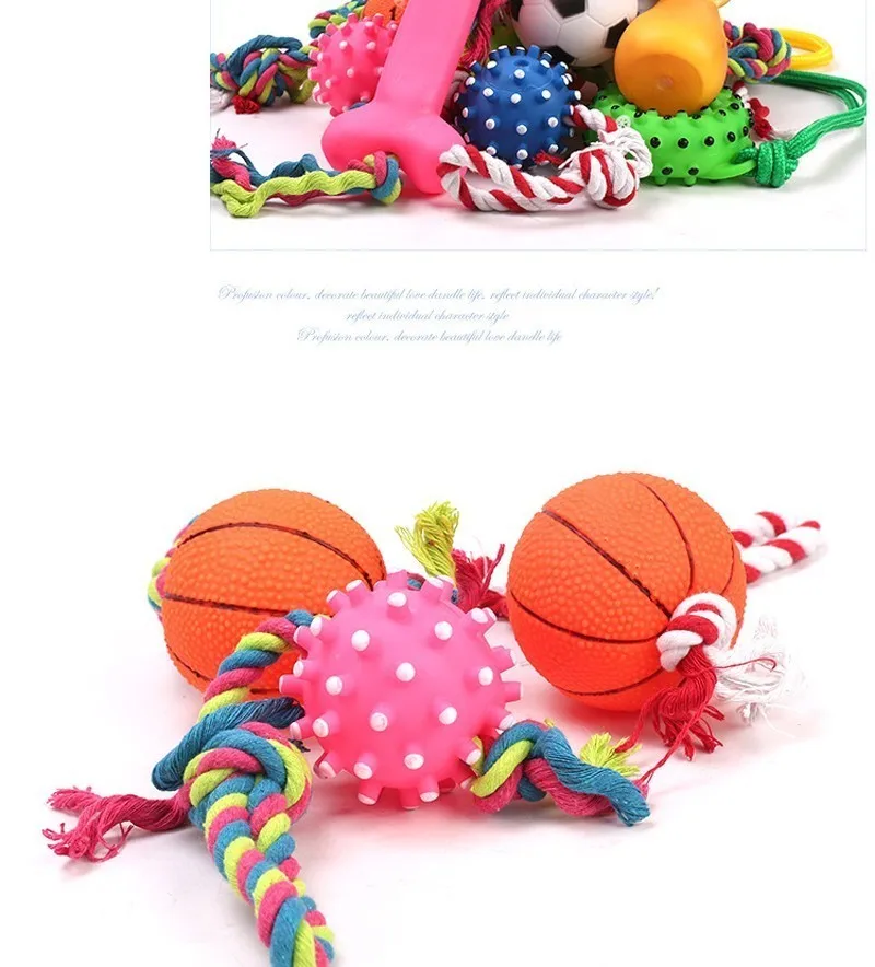 Резиновый жевательный писк звуковая игрушка для собак Баскетбол Футбол кости пончик игрушки для домашних животных зуб шлифовка дрессировка щенок котенок маленькая собака продукт