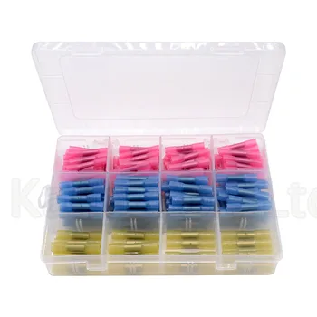 

180PCS Heat Shrink Terminal Insulated Butt Electrical Splice Wire Connectors Cable Crimp Terminal Connector AWG 22-10