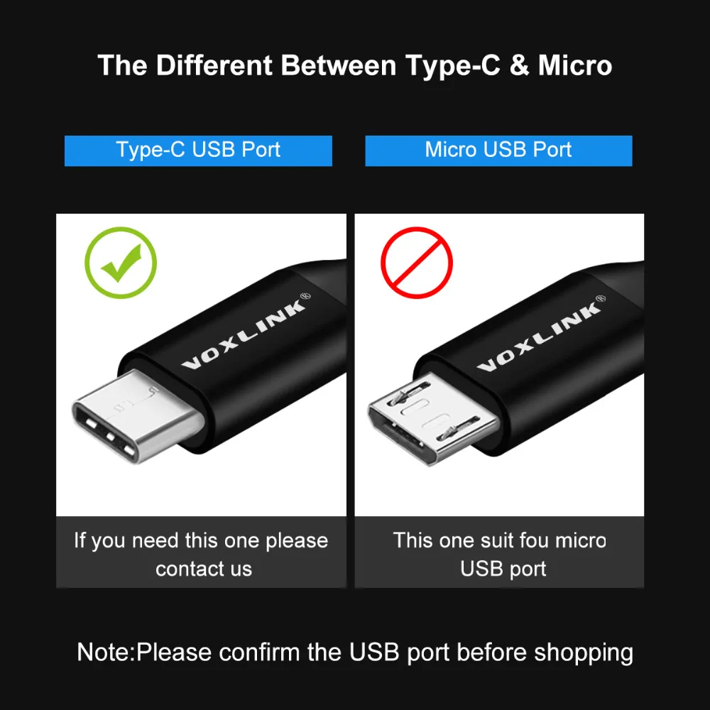 VOXLINK usb type-C кабель 1 м для быстрой зарядки и синхронизации данных usb type-C кабель для xiaomi mi5 One Plus 2 ZUK Z1 huawei samsung USB C кабель