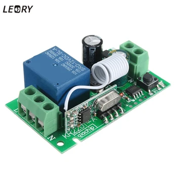 

LEORY Smart Home DC 12V 220V 10A 1 Ch 315/433MHz Channel Wireless RF Remote Control Transmitter Receiver Relay Switch Best