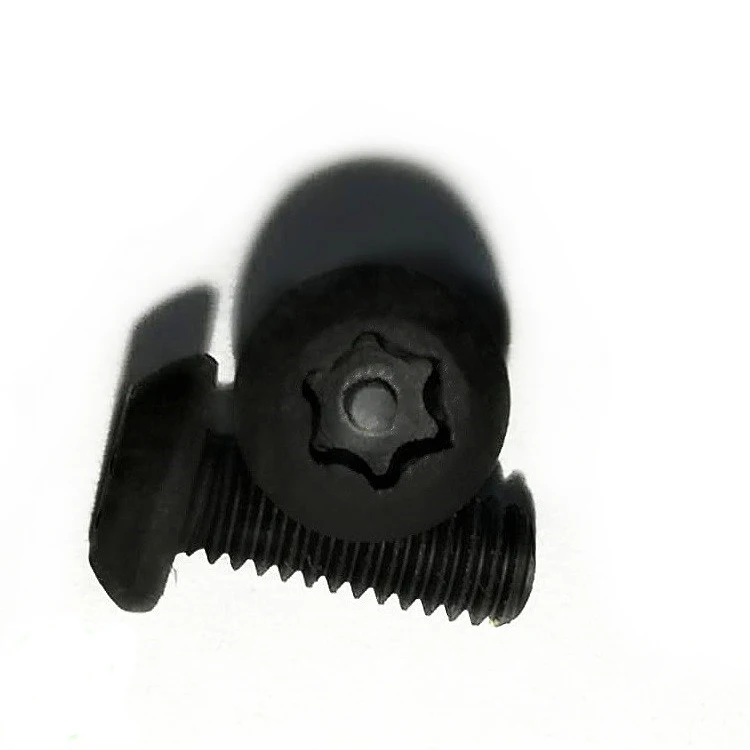 

50Pcs M2 M2.5 M3 Carbon Steel Plum Torx T&TX Screws Round Head with Column Screw Six-Lobe Anti-thef Bolt Black 4-12mm Length
