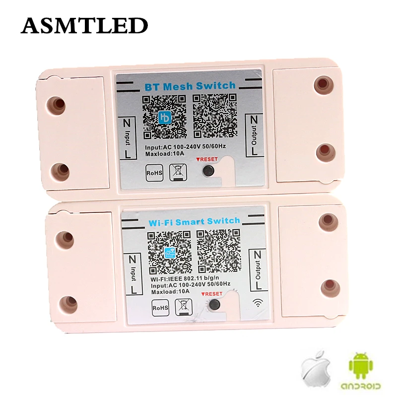

DIY Bluetooth / WiFi Smart Light Switch IOS Android Phone APP Wireless Remote Control Works with Amazon Alexa Google Home IFTTT