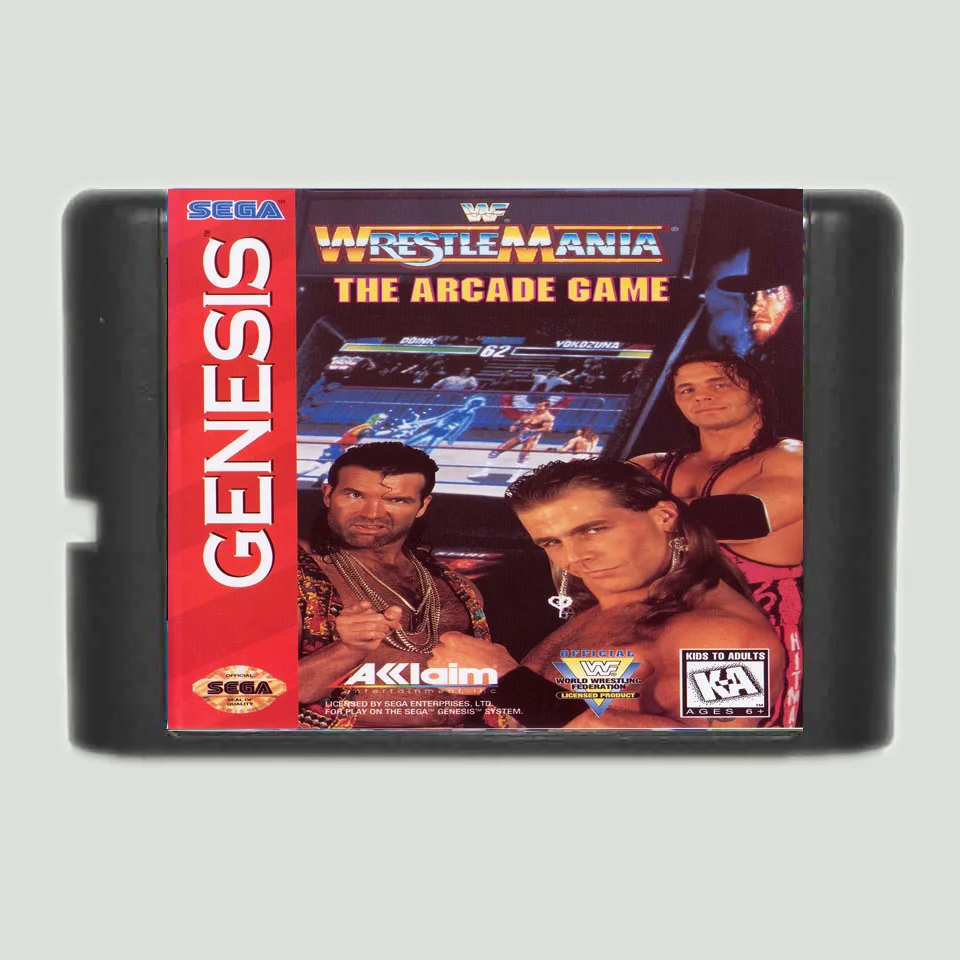 

WWF Wrestle Mania The Arcade Game 16 bit MD Game Card For Sega Mega Drive For Genesis