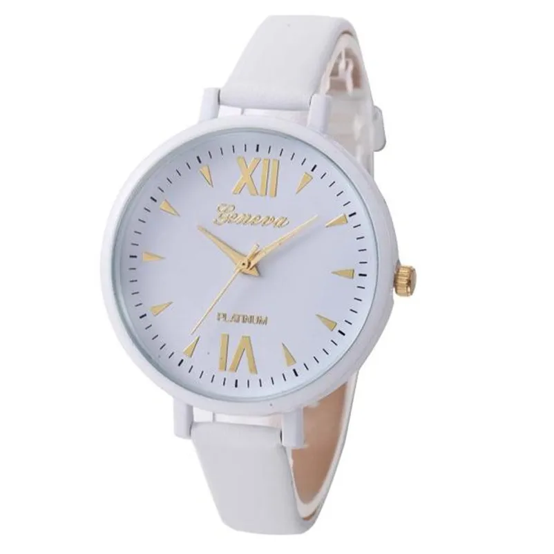 Women's watches fashion leather watch strap Leisure Time Fine Analog  Simple Clock Female Wrist Watch relogio feminino M17 (14)