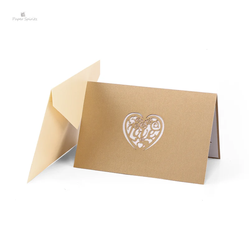  PAPER SPIRITZ I Love Dad Cards 3D laser Cut Paper Pop Up Card With Envelope Thank You Invitations G - 32897679869