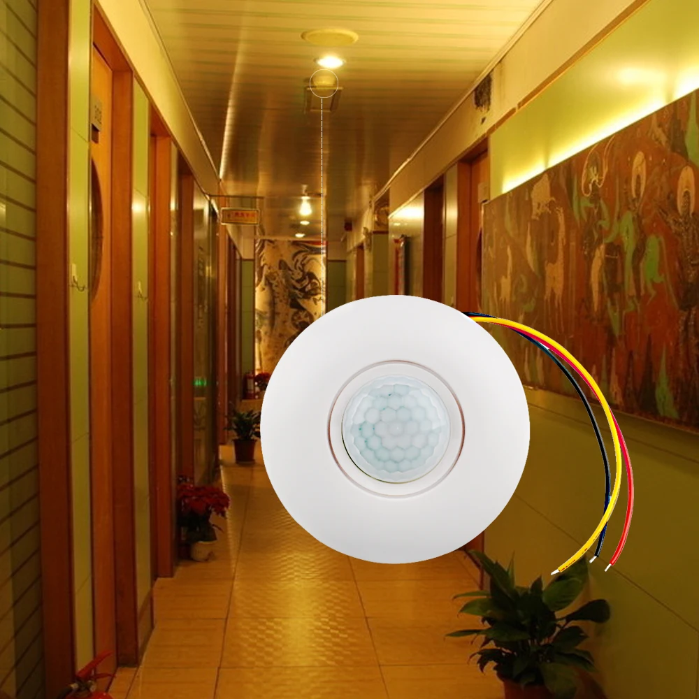 

LightInBox 12V 110V 220V PIR body infrared induction motion sensor light switch high sensitivity Free Shipping (ET019B)