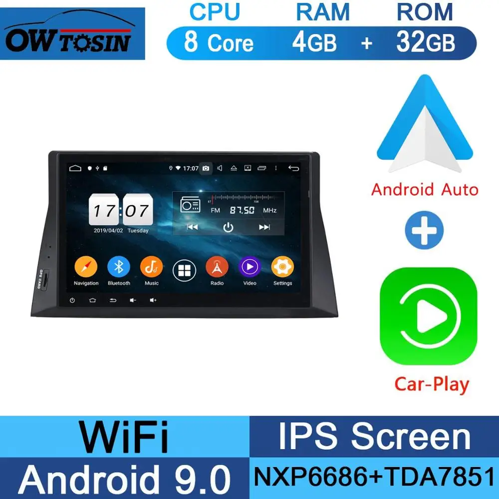 10," ips 8 ядерный 4 Гб ram+ 64 Гб rom Android 9,0 автомобильный DVD радио плеер gps для Honda Accord 8 2008 2009 2010 2011 низкий уровень DSP CarPlay - Цвет: 32G CarPlay Android