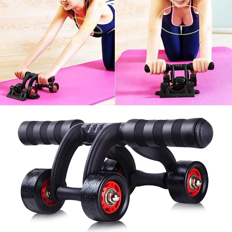 

Breaststroke Abdominal Four-Wheeled Ab Roller Workout Reduce Injuries Exercise Suit For Beginner Pro Home Gym Fitness Equipment