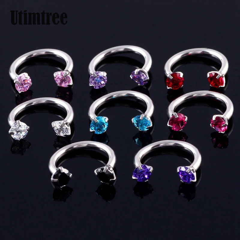Utimtree Hot Steel Septum Cartilage Piercing Helix Captive Hoop Ring