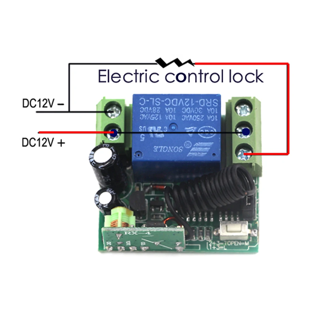 DC 12V 1 CH 1CH RF беспроводной переключатель системы дистанционного управления 315/433MHZ