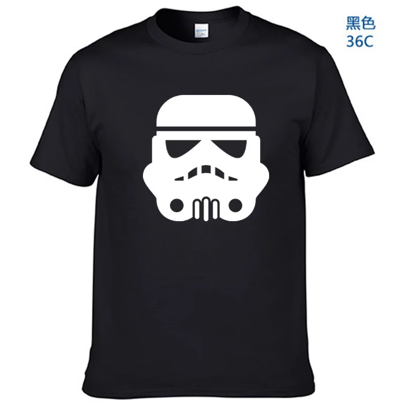 Звездные войны футболка мужская смешная футболка Звездные войны порг Штурмовик Топ Футболка одежда Звездные войны футболка