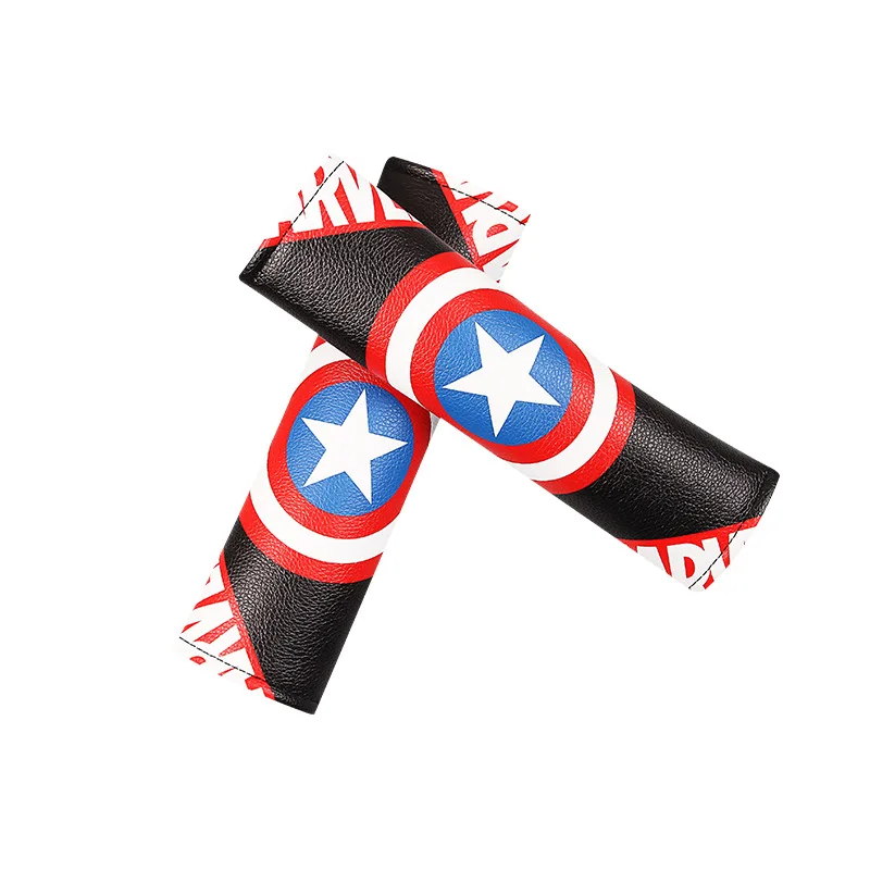 

A pair Captain American Logo plush car cover toy with avenger logo plush toy best gift for Collection and decoration