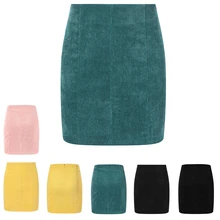 Эластичная юбка-карандаш с высокой талией, Женская облегающая юбка, короткая мини-юбка выше колена, женская летняя офисная юбка