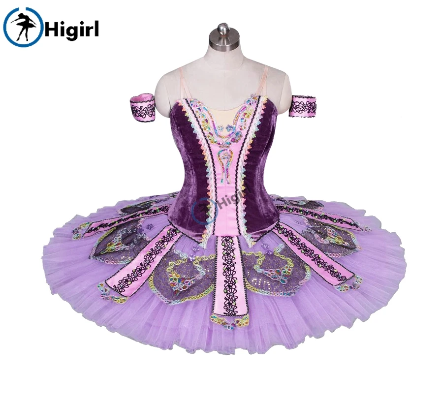 

professional tutu purple professional ballet costumes pancake tutu child platter tutu BT9033