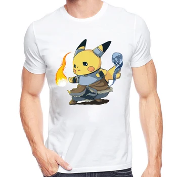 

New design Classic Cartoon Japan style anime Design T-Shirt Male Female Plus Ultra Pikachu T shirt Summer tee shirt