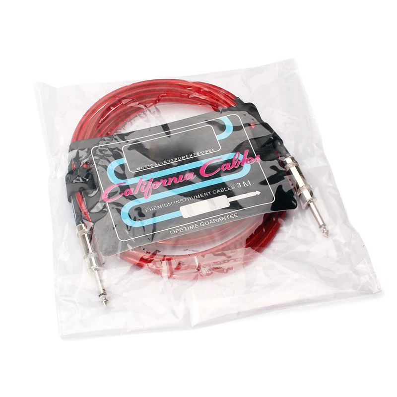 

Guitar Cable Amplifier Amp Instrument Lead Cord 3M,Red