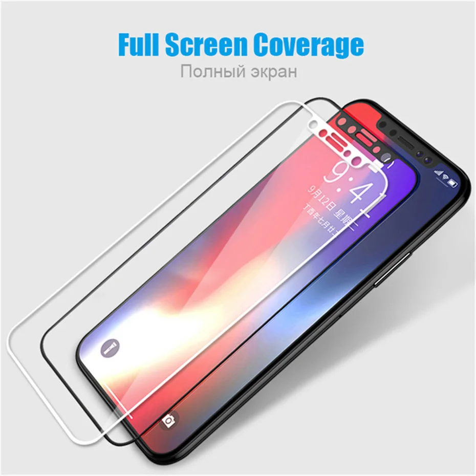 MOUSEMI Glass On iPhone 7 6 8 6s Plus X Tempered 9H Protecting Film Protect Glass 7 For iPhone X 7 8 6s Plus 6 Glass Protection (1)