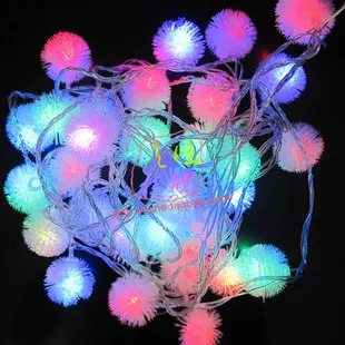 Многоцветные светодиодные лампы globe Праздничное оформление реквизит Рождественские огни Строка мигалка лампа украшение