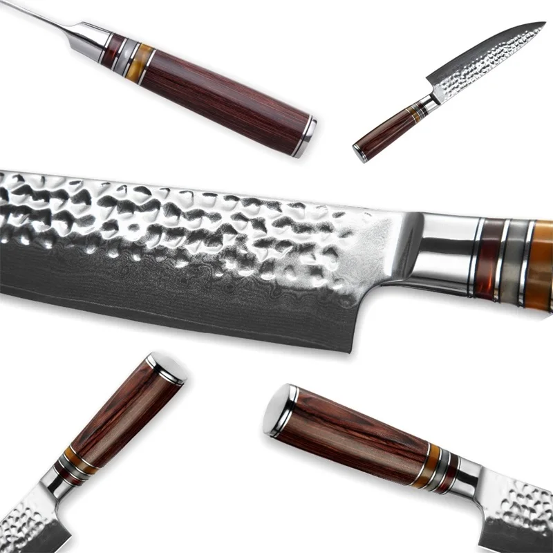 Grandsharp 3 шт. набор кухонных ножей Дамасская сталь кухонные ножи VG10 японский шеф
