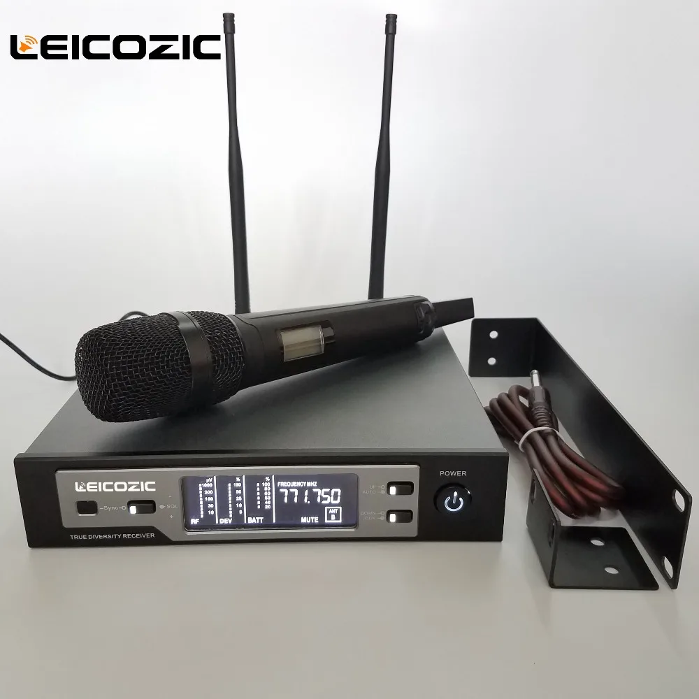 Leicozic skm9100 Pro цифровой микрофон беспроводной настоящий микрофон, профессиональный микрофон беспроводной микрофон для сцены