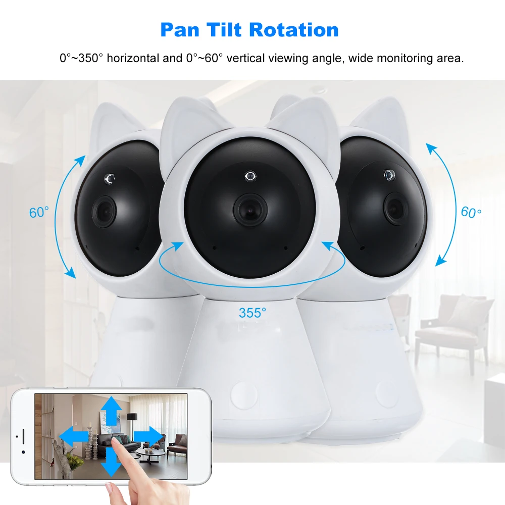 IP камера INQMEGA 1080P HD облачная с поддержкой Wi Fi и функцией автослежения|Камеры