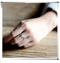 Jisensp, винтажные ювелирные изделия, Ретро стиль, двойное v-образное кольцо на фаланги, бохо, кольца на палец средней длины, регулируемые, Anillos, геометрические, Bague Femme R248