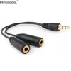 HIPERDEAL 3.5mm Stereo Audio Male to 2 Female Headset Mic Y Splitter Cable Adapter Oct30HW ► Photo 3/6
