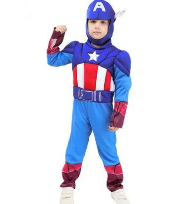 iron man costume iron man cosplay blue american captain captain costume for boys halloween costumes for boys super costume