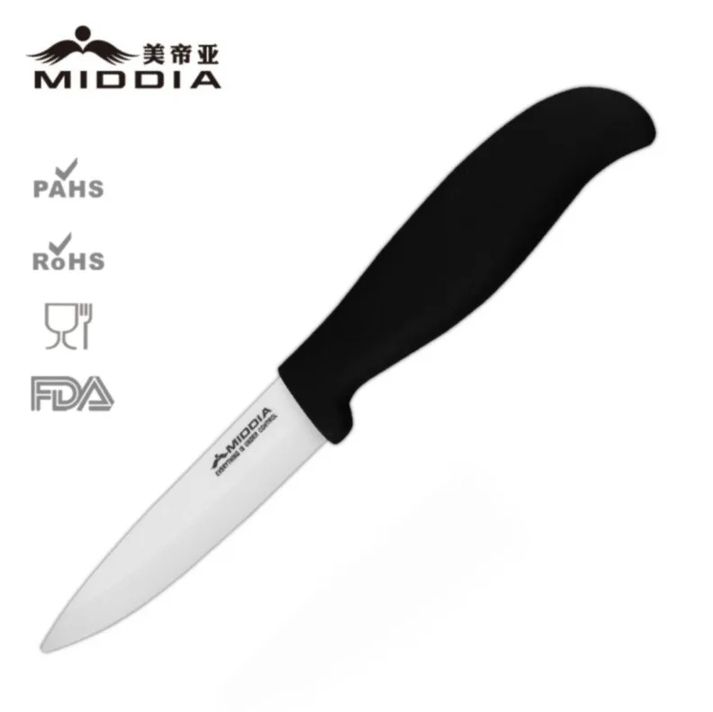 Middia Ceramic Fruit Knife in 4 inch Paring Knives Cheese Knife Steak