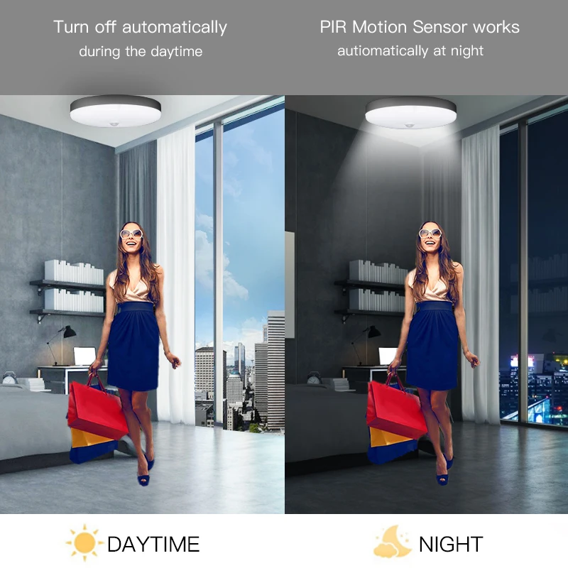  E27 Smart Led Night Light Lamp with Motion Sensor Lights Bulb 220V 5/7/9/12/18W PIR Sensor Ceiling  - 33028056004