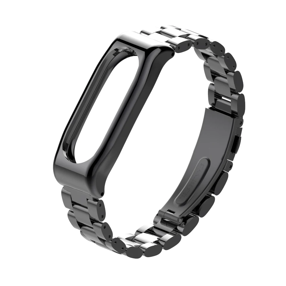 Mijobs Metal Mi Band 2 Strap Bracelet Smart Band Accessories for Xiaomi mi band 2 Strap Stainless Steel Bracelet Mi band 2 Strap