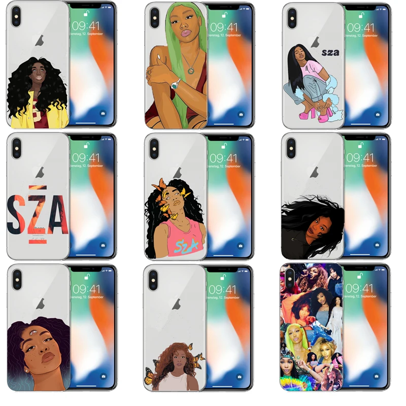 

SZA Ctrl Solana Imani Rowe Suave Caixa Do Telefone Para Apple iphone 5 5s XR SE E 6 6 s 7 7 plus 8 8 plus para telefone caso