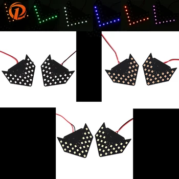 

POSSBAY 2 Pcs 27/33-SMD Sequential LED Arrows For Car Side Mirror Turn Signal Lights 12V Warning Indicator Universal