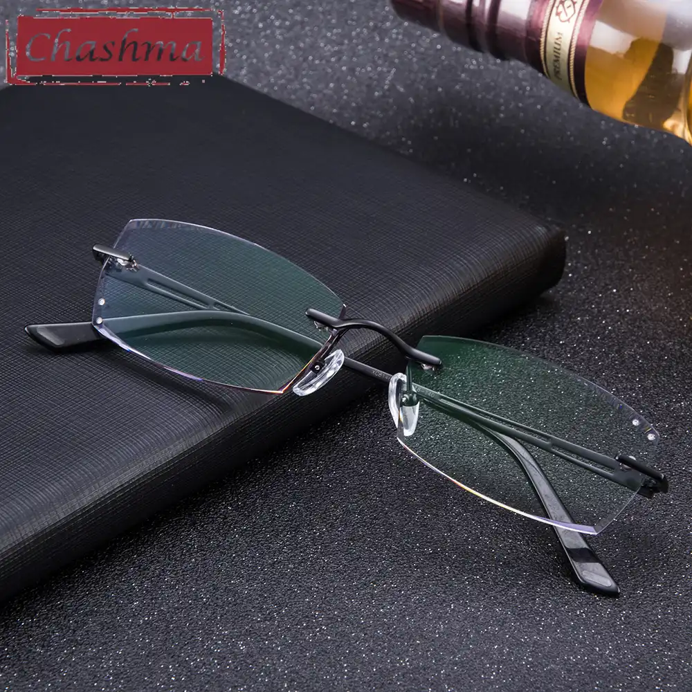 Мужская титановая оправа Chashma Брендовые очки для света и веса затемненные линзы