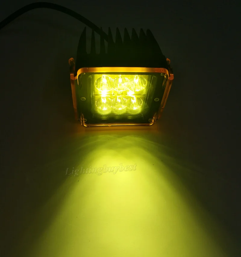 Protetor à Prova de Poeira Barra de Luz de Led Claro para 3x3 Âmbar Unidades Preto Vermelho Verde Azul Polegada 12w Quadrada 18w 24w 4 28 Acessórios para luzes do carro