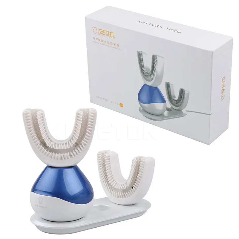 

New Automatic Electric Toothbrush Ultrasonic U-Shape Rechargeable Teeth Whitening Adults 360 Degree Clean