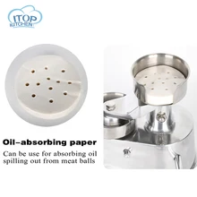 ITOP 1set 100mm 130mm Patty Paper 400pcs/set Hamburger Press Oil Absorbing Paper