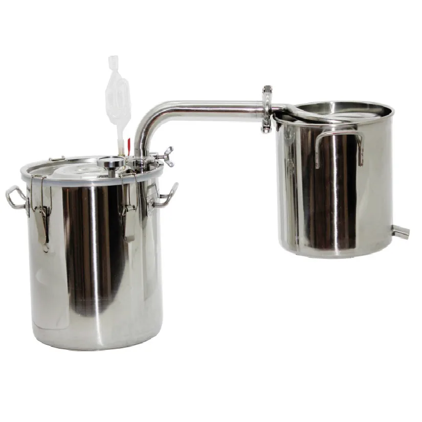 

20L 30L 70L Moonshine Distiller Home Brew Alcohol Spirit Whisky Vodka Distillation Condenser Cooler Ferment Barrel