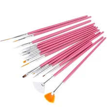 DIY салон маникюрные инструменты Специальный дизайн ногтей Живопись ручка Набор для ультрафиолетовой обработки кисточка для рисования ногтей набор кистей 15 шт