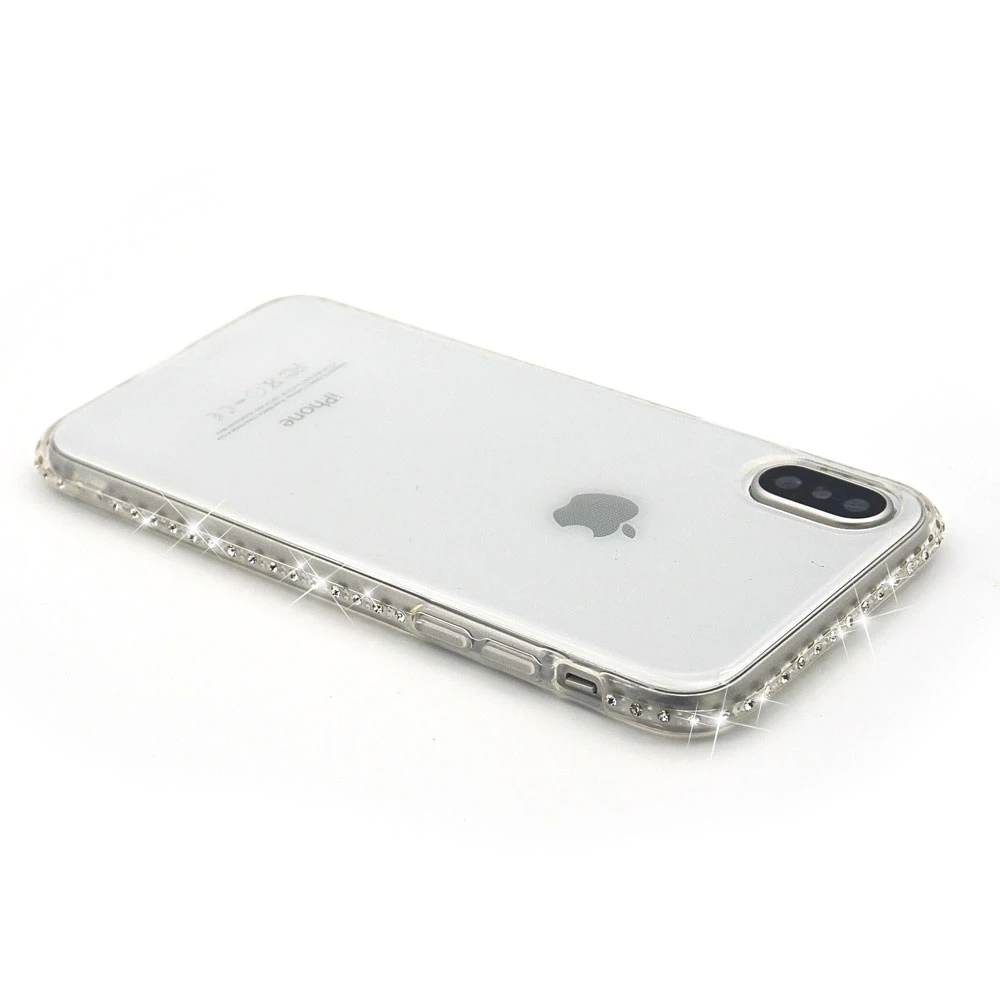 Portefeuille For iPhone X Case Silicone Rhinestones Soft TPU Ring Holder Lanyard Case Cover For iPhone 8 Plus 7 6 6S 5 S iPhone8 (11)