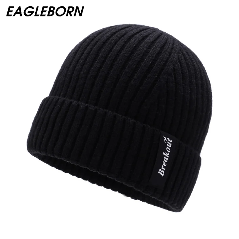 

Letter Breakout Casual Beanies for Men Women Fashion Knitted Winter Hat Solid Color Hip-hop Skullies Hat Bonnet Unisex Cap Gorro