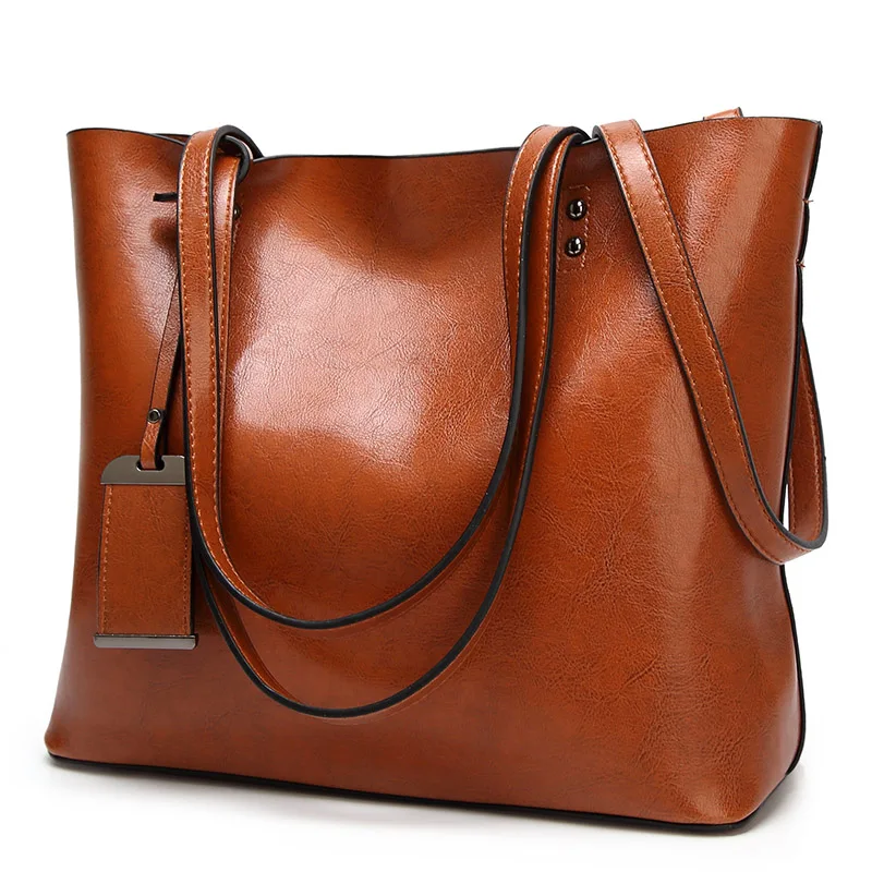 

Fashion luxury Women's PU Leather handbag Big Capacity Tote Women shoulder bag ladies hand bags for women Black messenger bag